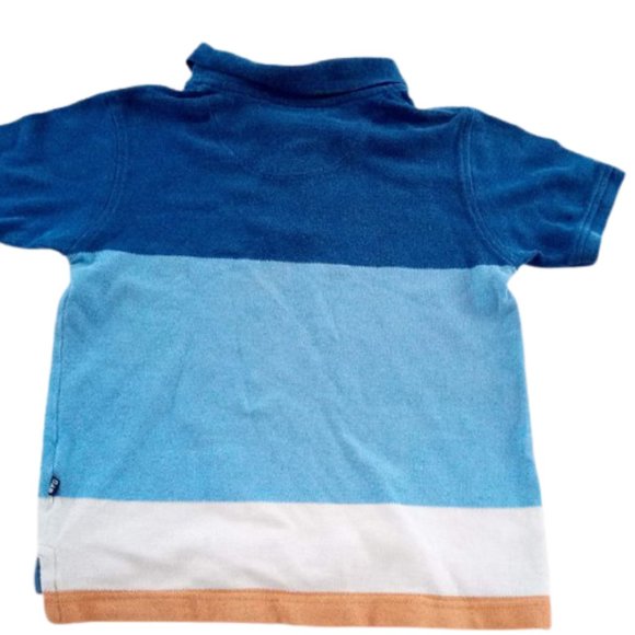---  VINTAGE GAP  Blue Short Sleeve Polo Boys XS 4T-5T - Picture 2 of 4